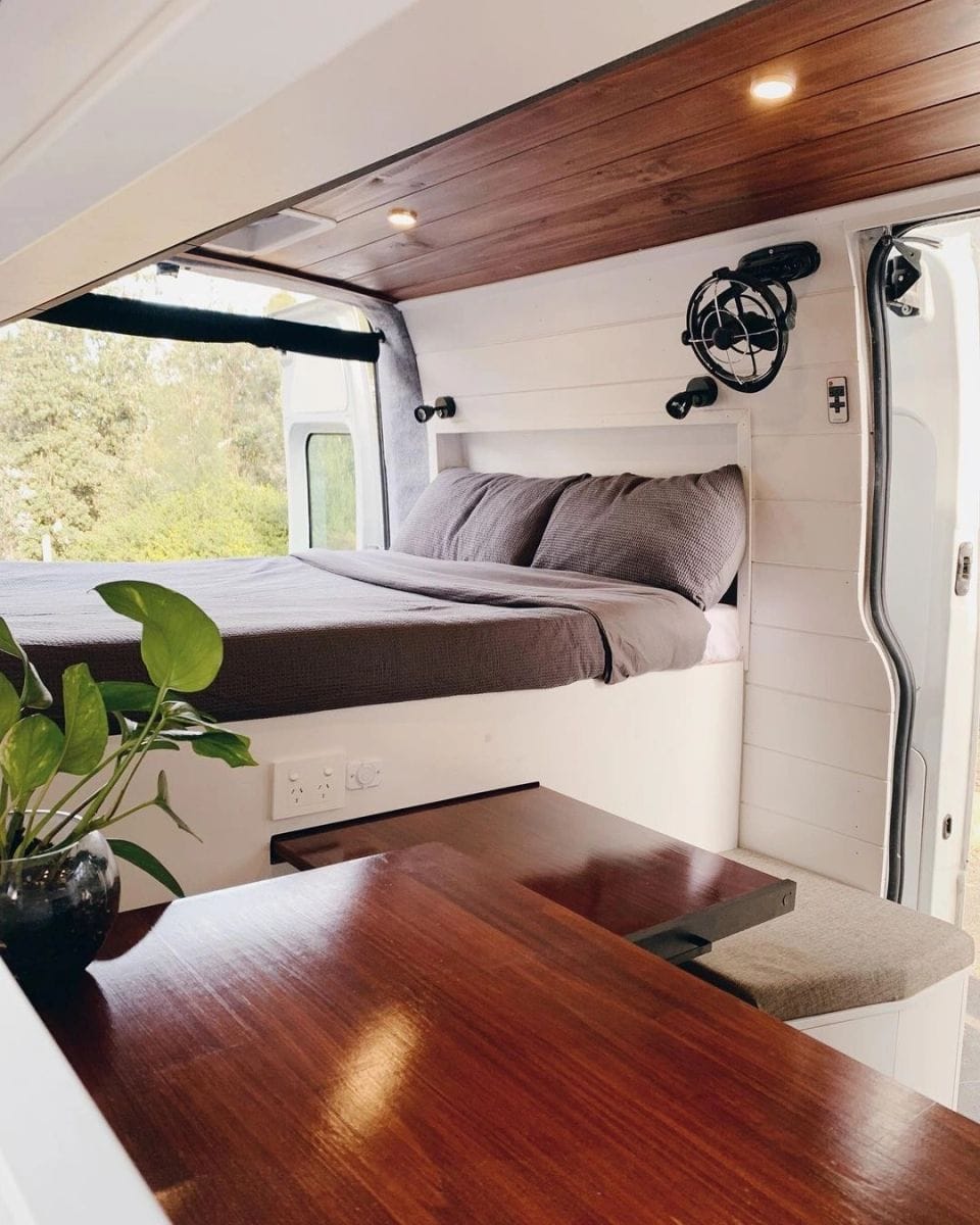 Sirocco II Campervan Fan product in situ